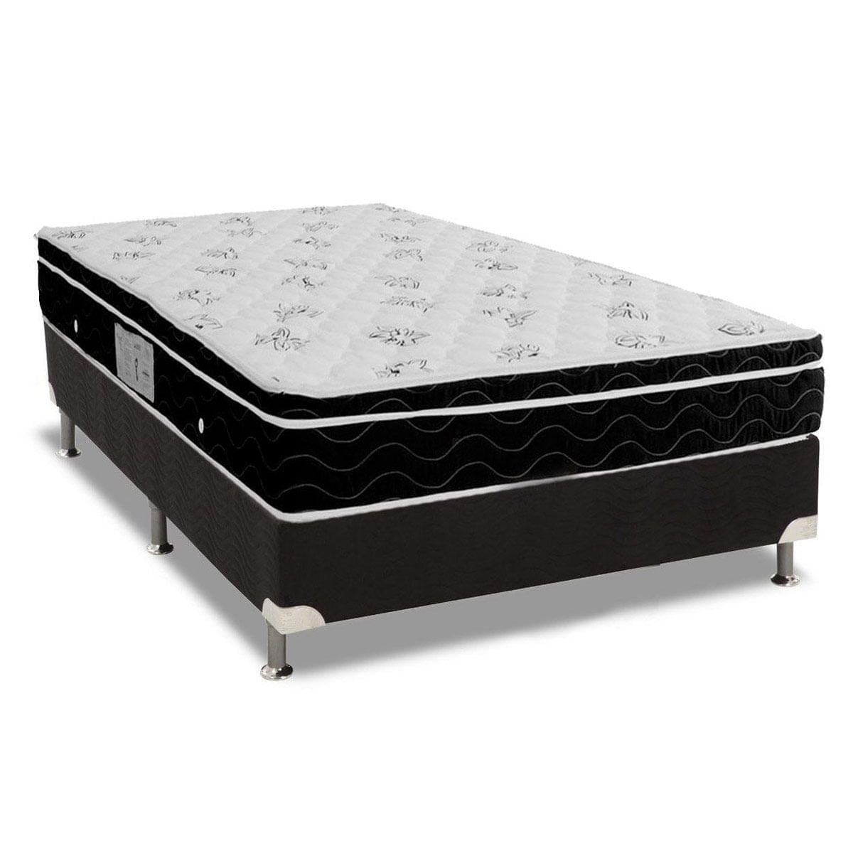 Conjunto Box-Colchão Ortobom Physical+Cama Casal 138
