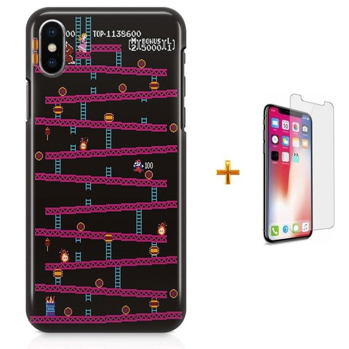 Kit Capa iPhone X - Mario Classico Classic + Pel Vidro B30