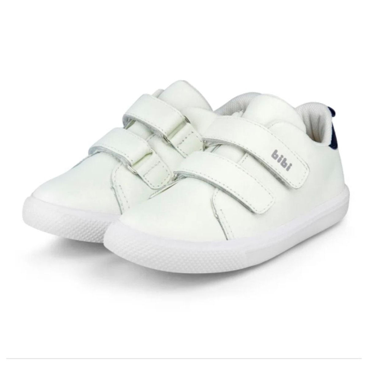 Tênis Infantil Bibi Agility Mini Couro Branco/Naval 1046212 - Branco - 24