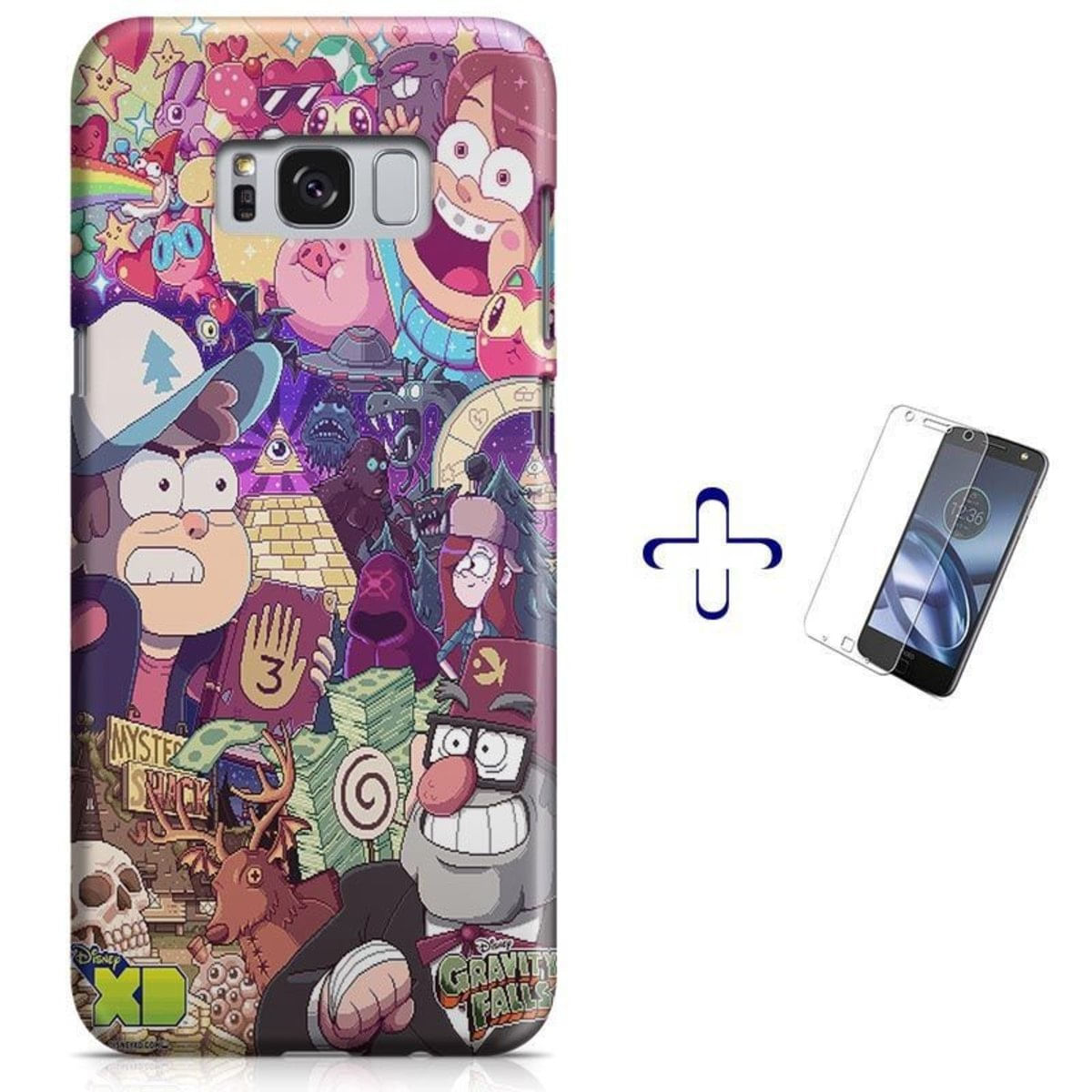 Kit Capa Galaxy S8 Gravity Falls+Pel Vidro (BD31)