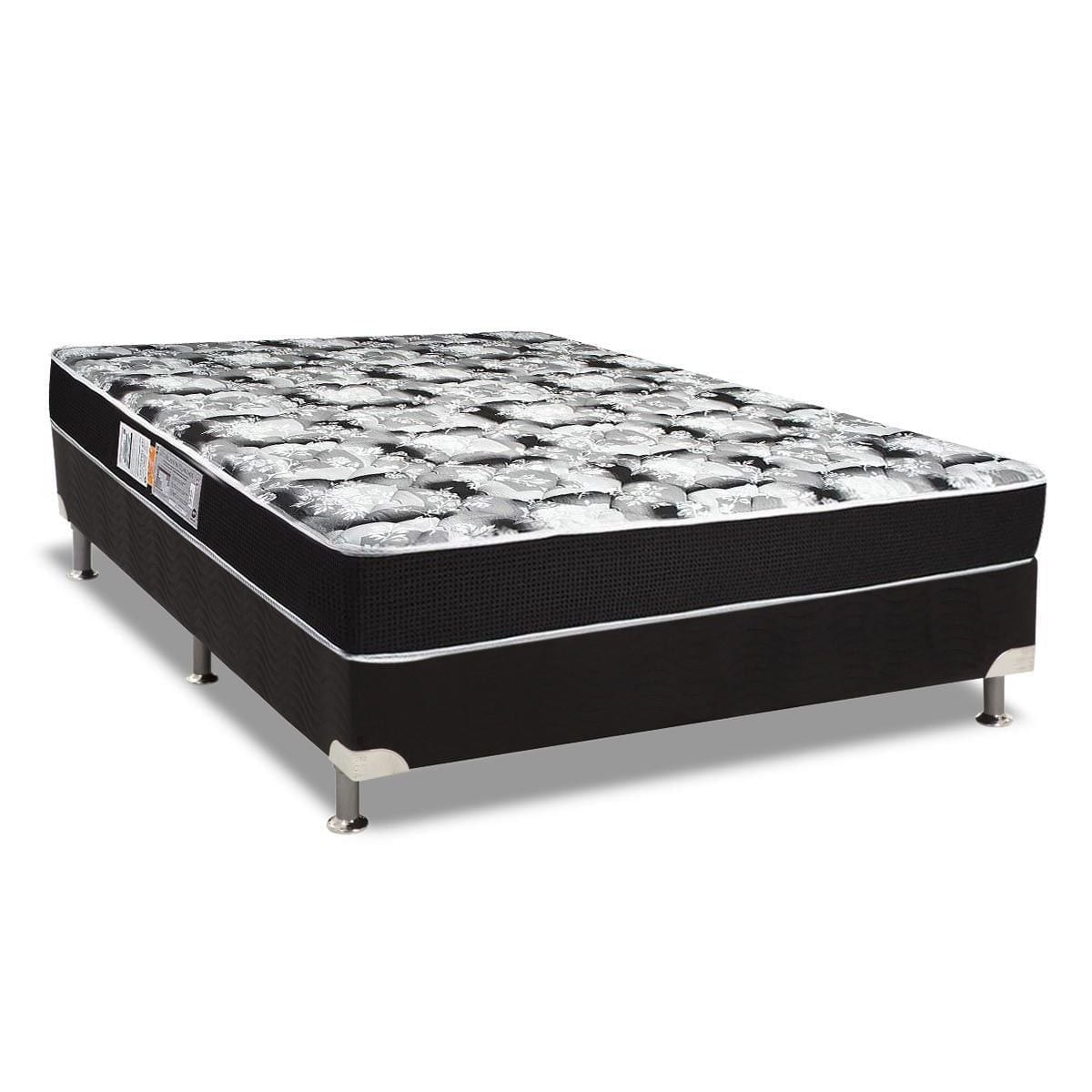 Conjunto Box-Colchão Luckspuma D45+Cama Casal 138x188