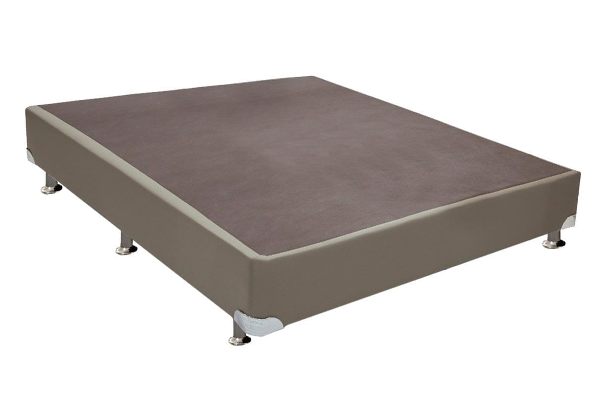 Cama Ortobom Box Base Americana Courà­no Bege Crema 23 Casal - 1,28x1,88x0,23