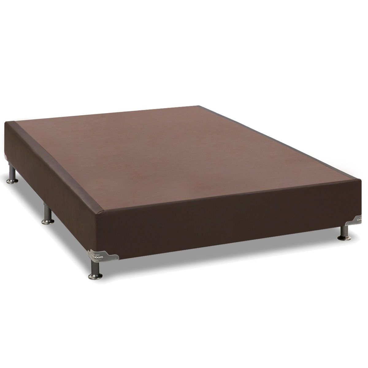 Cama Box Base Ortobom Courà­no Café Marrom Casal 138