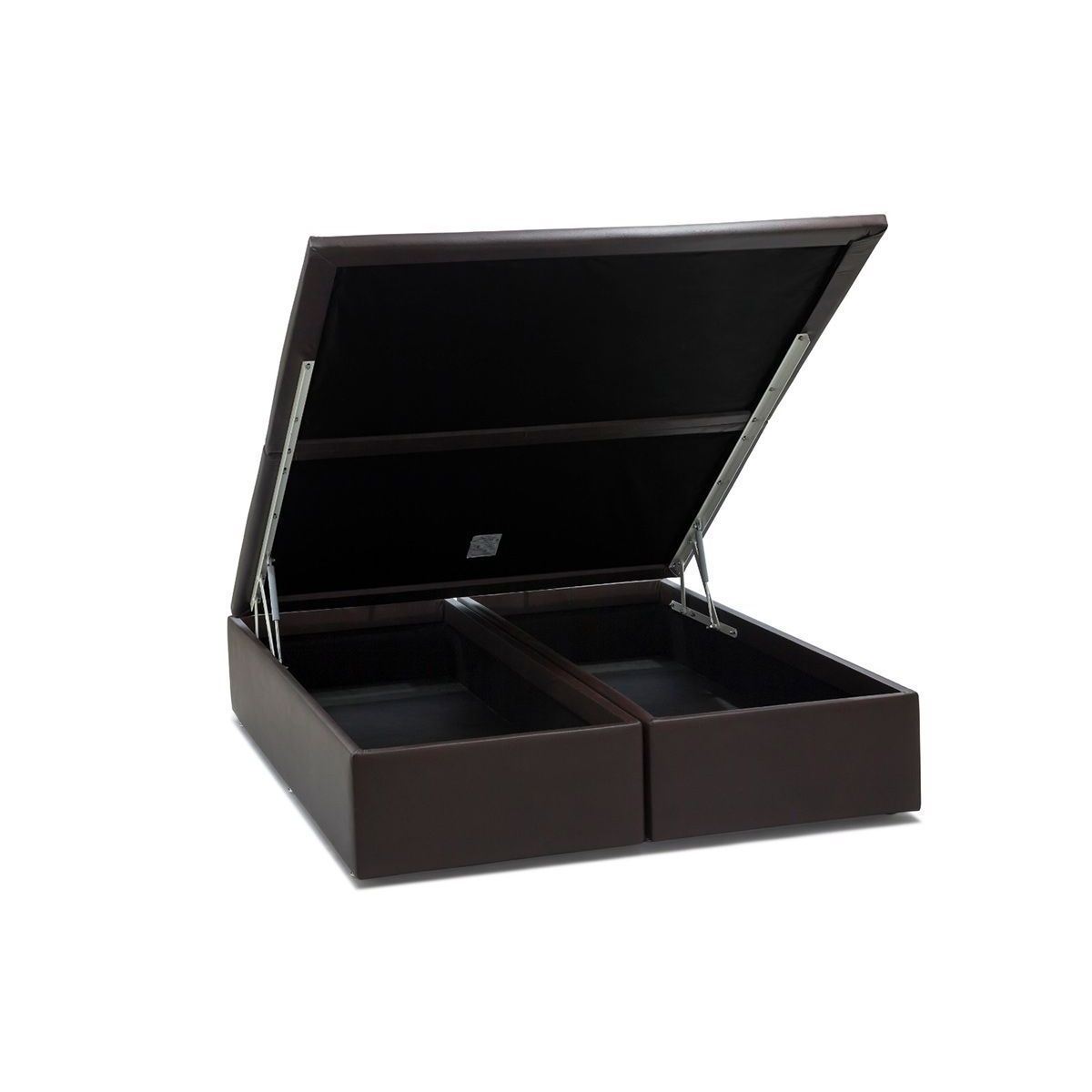 Cama Box Baú Ortobom Courino Rosolare Brown King 193