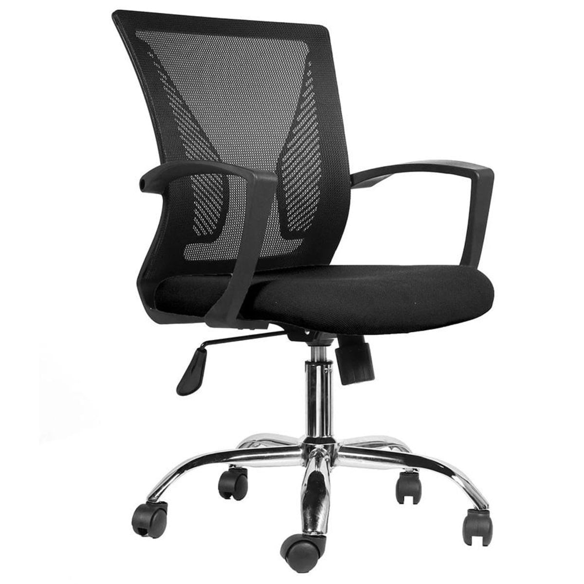 Cadeira Diretor Pelegrin PEL-0201 Tela Mesh Preta