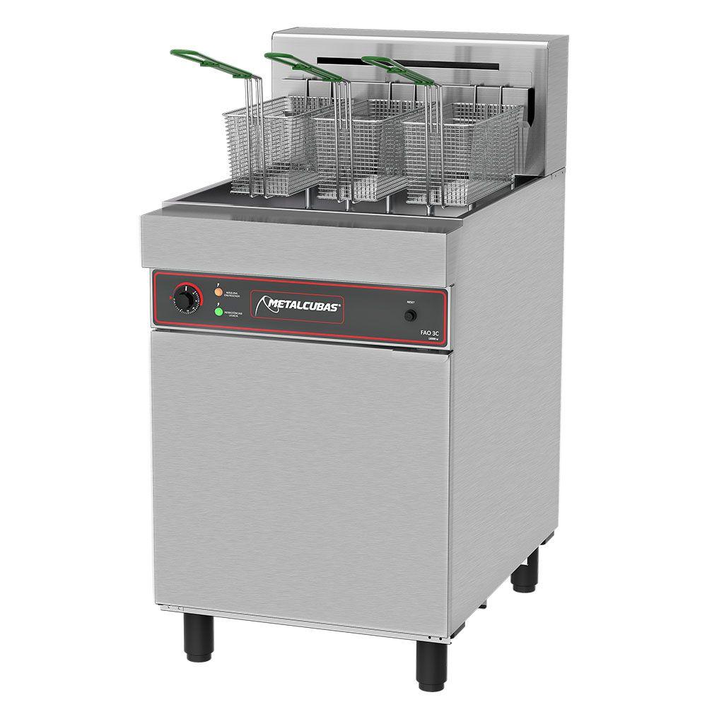 Fritadeira Elétrica àgua e àleo Metalcubas 44 Litros FAO3C 220V Trifásico