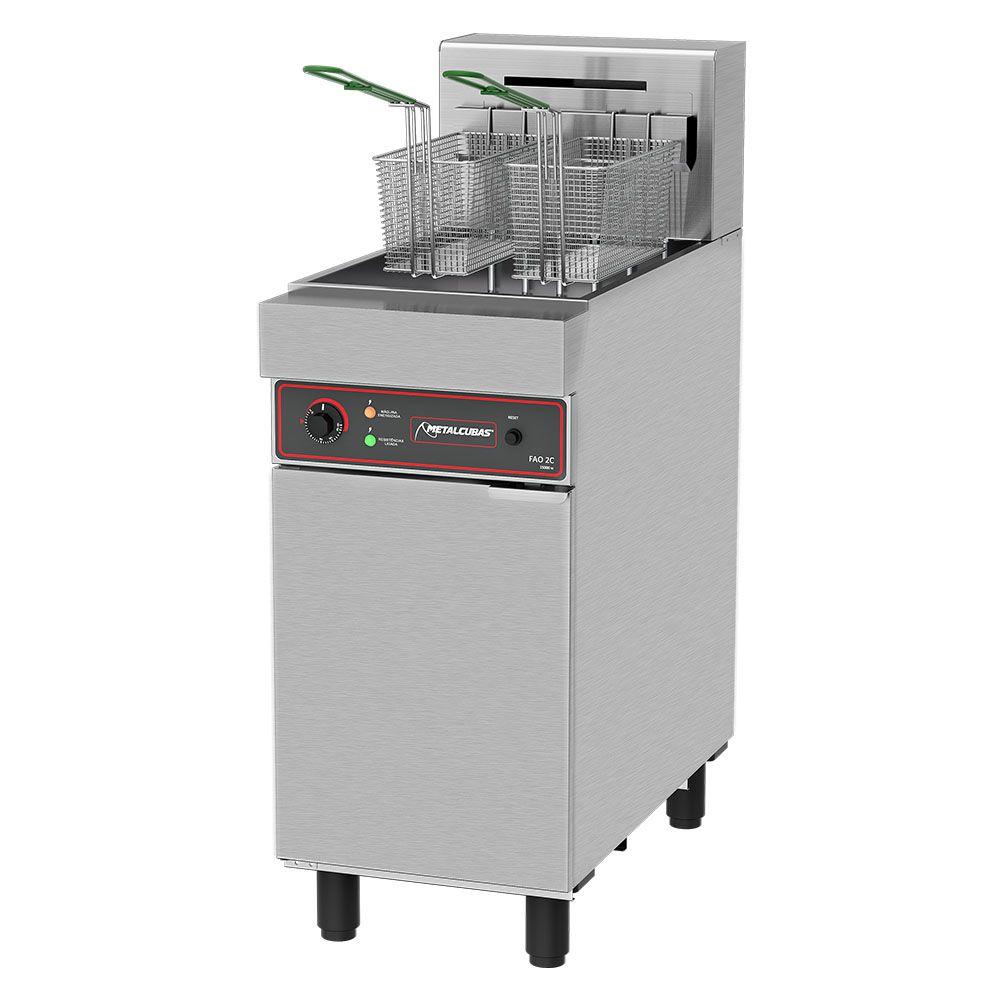 Fritadeira Elétrica àgua e àleo Metalcubas 30 Litros FAO2C 380V Trifásico