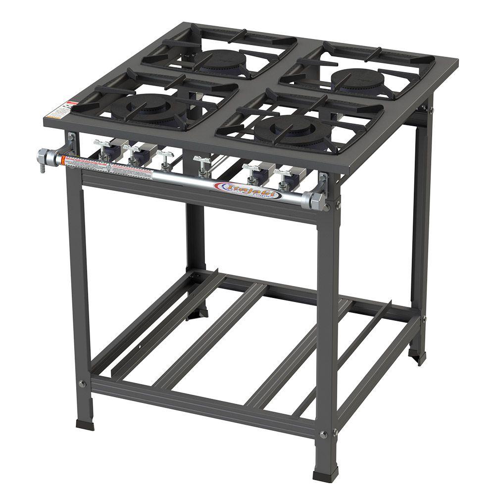 Fogão Industrial Itajobi 4 Bocas com 2 Bocas Duplas Baixa Pressão Ativo P7