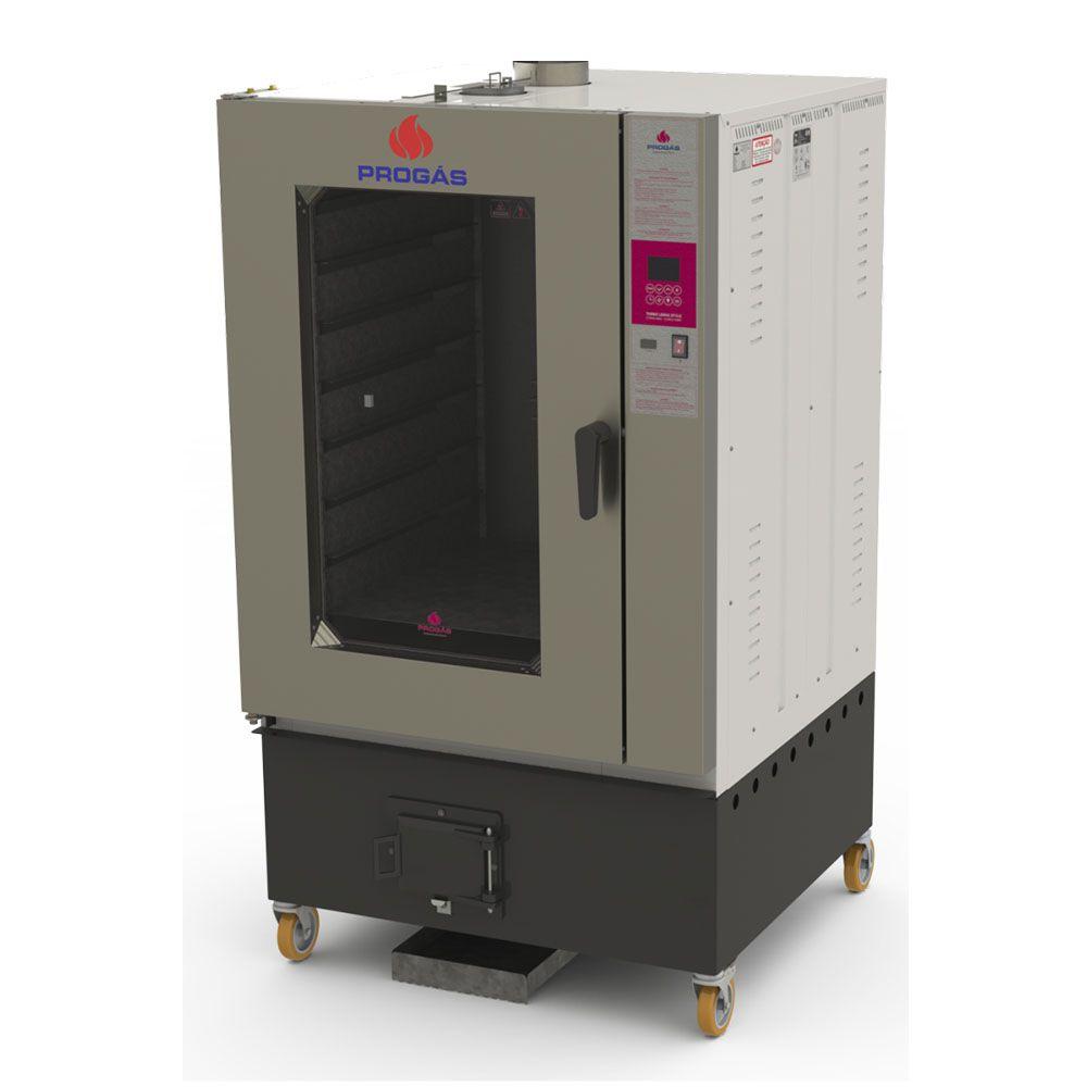 Forno Turbo a Lenha Progás 10 Esteiras Fornalha Frontal PRTLF-10000ST