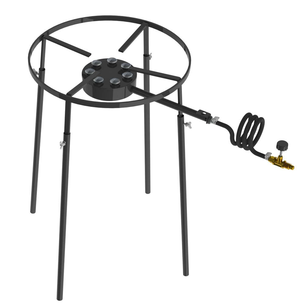 Fogão Industrial 1B 7 Queimadores Redondo com Pedestal F1B7P (PRFGc-307P) - Progás