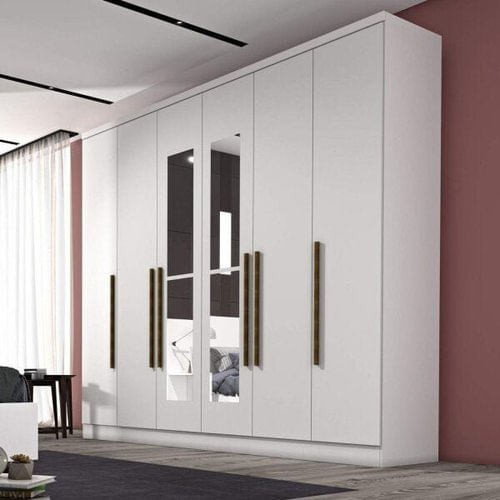 Guarda Roupa Casal 6 Portas Veneto Espresso Móveis Neve