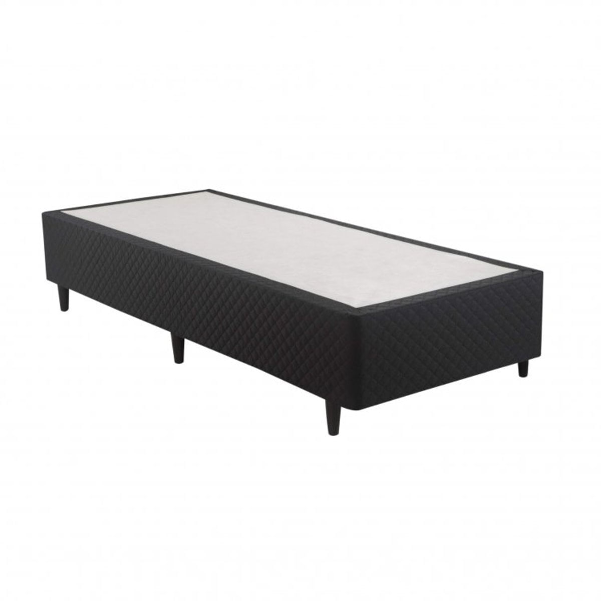 Base Box Solteiro 39cmx88cmx188cm Troya Espresso Móveis Preto