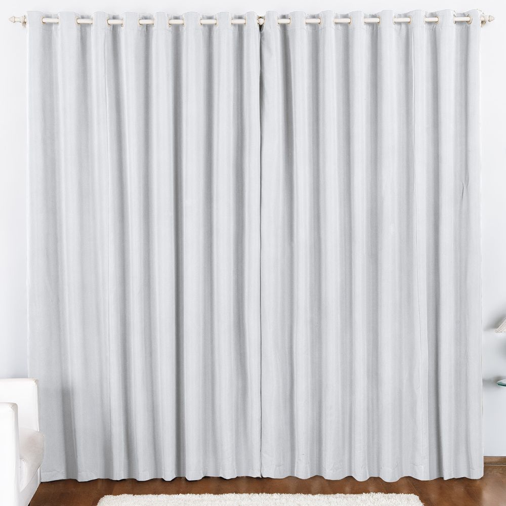 Cortina 2 Mts Sala Quarto Oxford para Varão Baratissima Branca