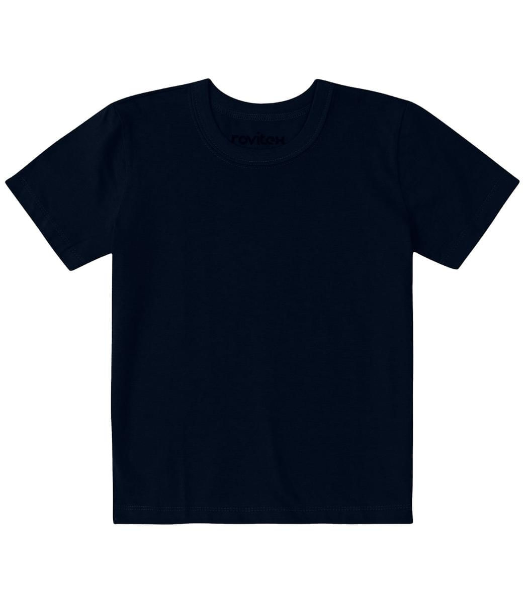 Camiseta Básica Infantil Masculina Rovitex Azul 16