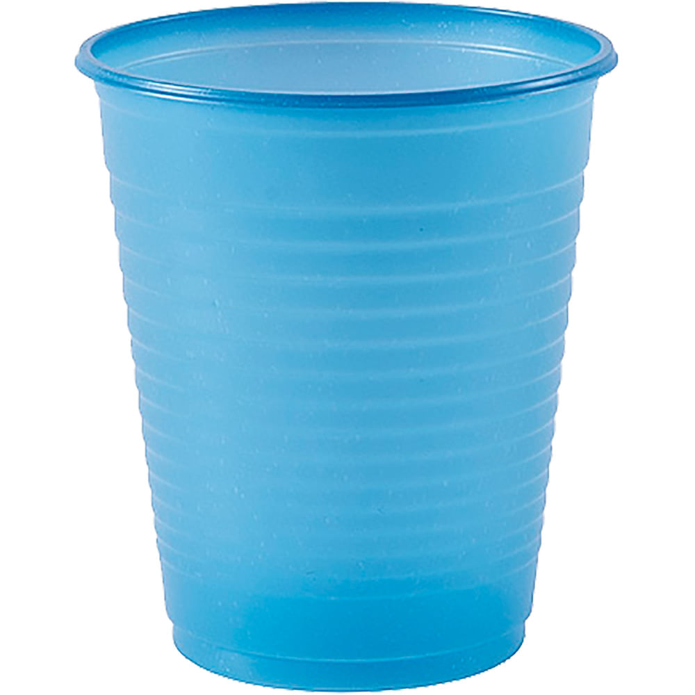 Copo Plástico Descartável Azul 200 ml Regina Festas 50 Unidades