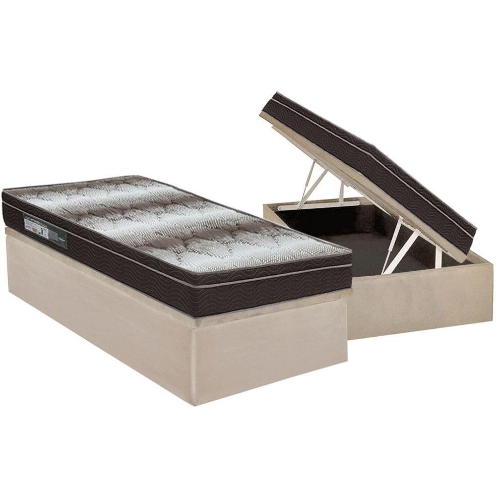 Conjunto Bau Colchao Ortobom Light Cama 88x188