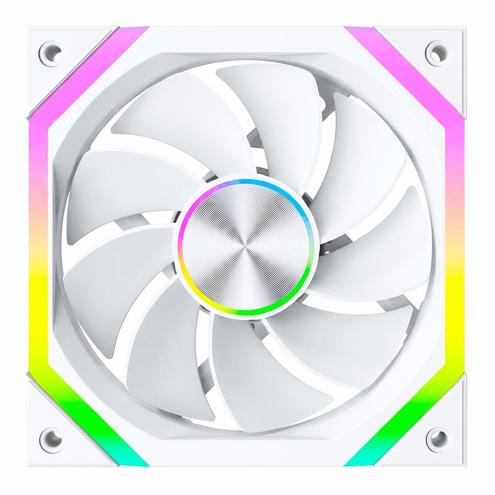 Ventoinha Rise Mode Magneto X Reverse, 120mm, ARGB, Branco - RM-MAX-ARGB-W-RV