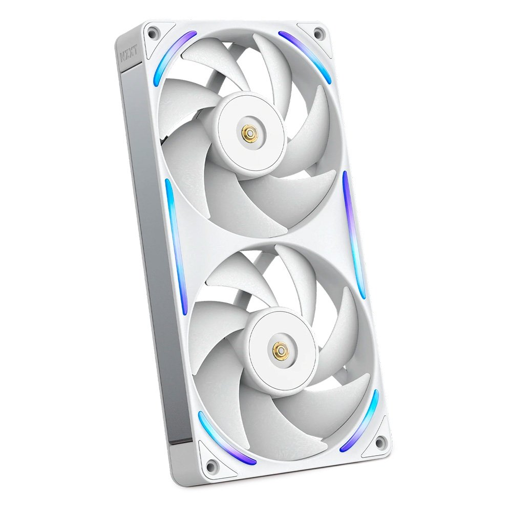 Ventoinha NZXT F240X Performance, 120mm, PWM, RGB, 2x Single-Frame, Branco - RF-U24PN-W1
