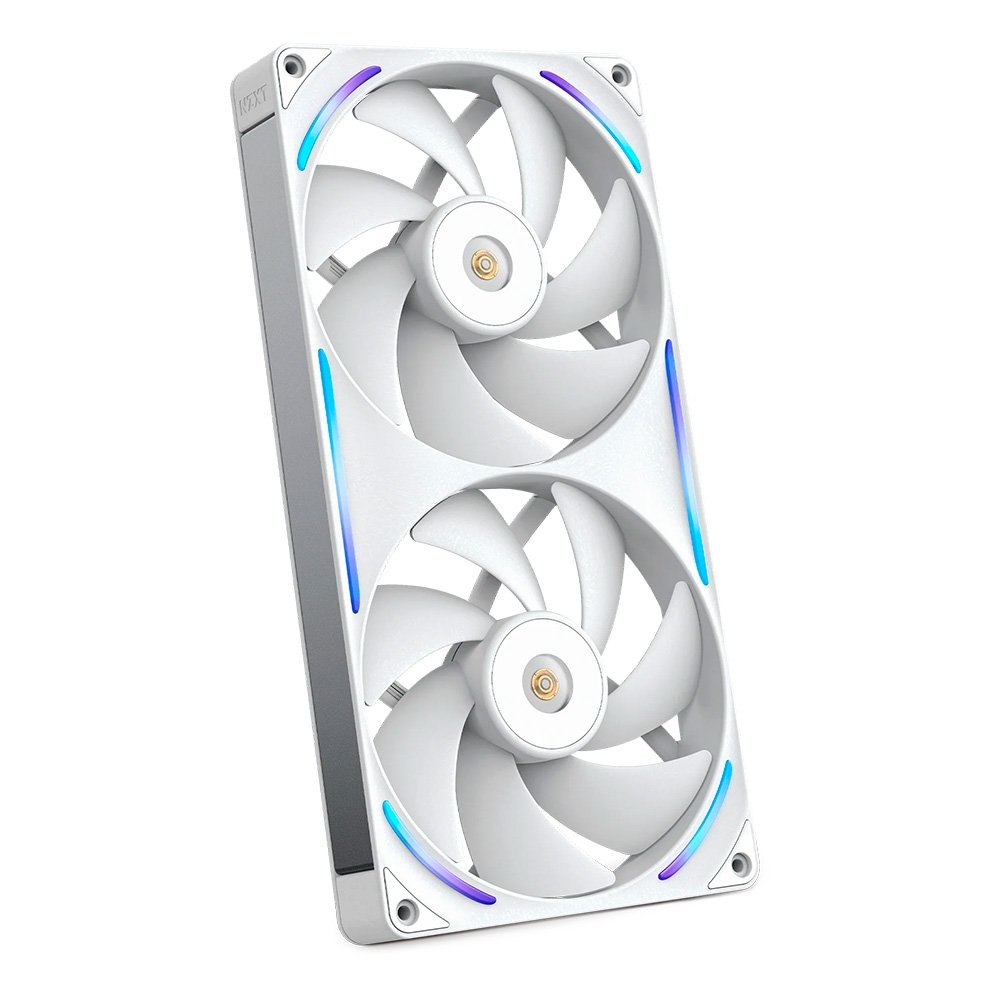 Ventoinha NZXT F280X Performance, 140mm, PWM, RGB, 2x Single-Frame, Branco - RF-U28PN-W1