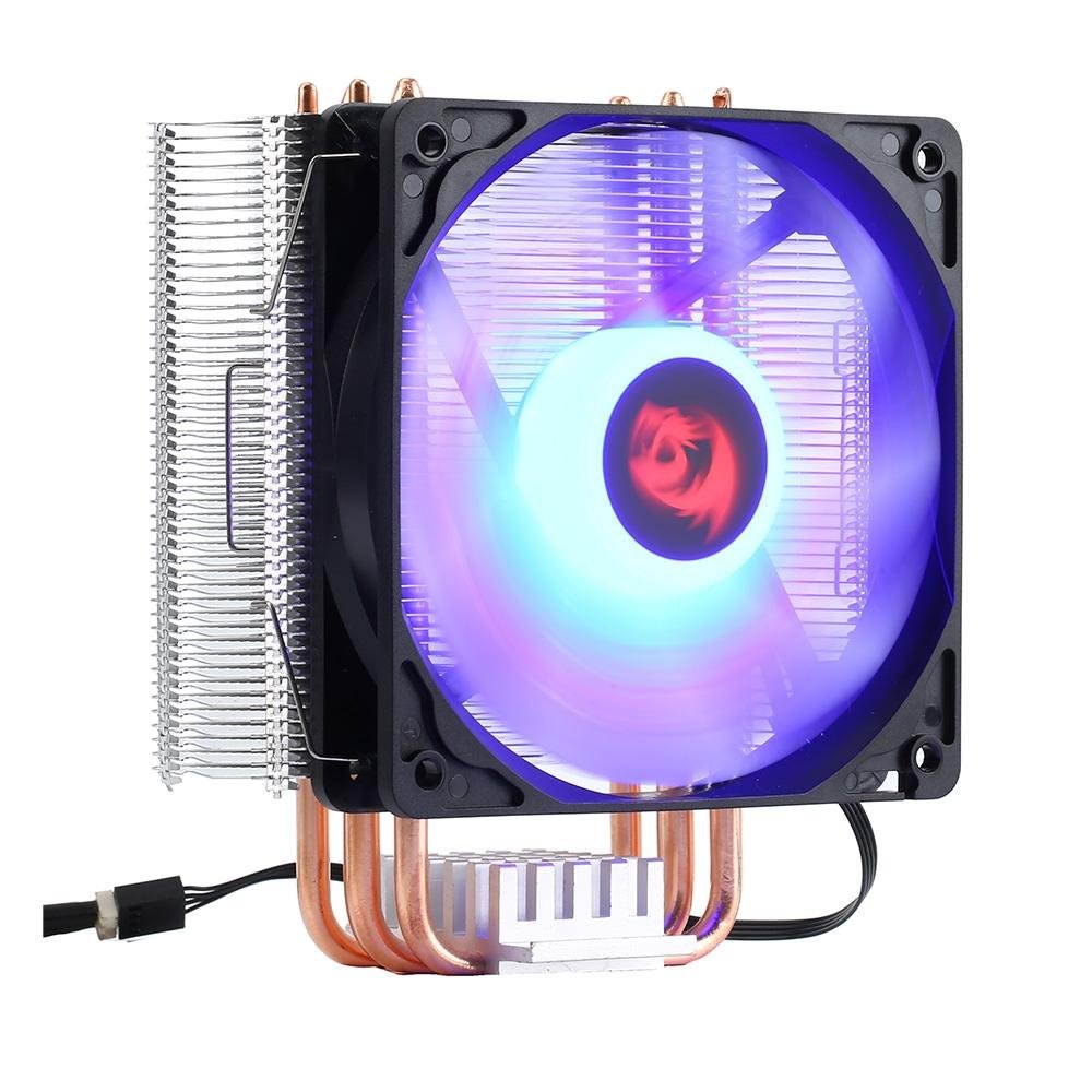 Air Cooler Redragon Buri CC-1055B, LED Azul, AMD/Intel, 120mm, Preto - CC-1055B