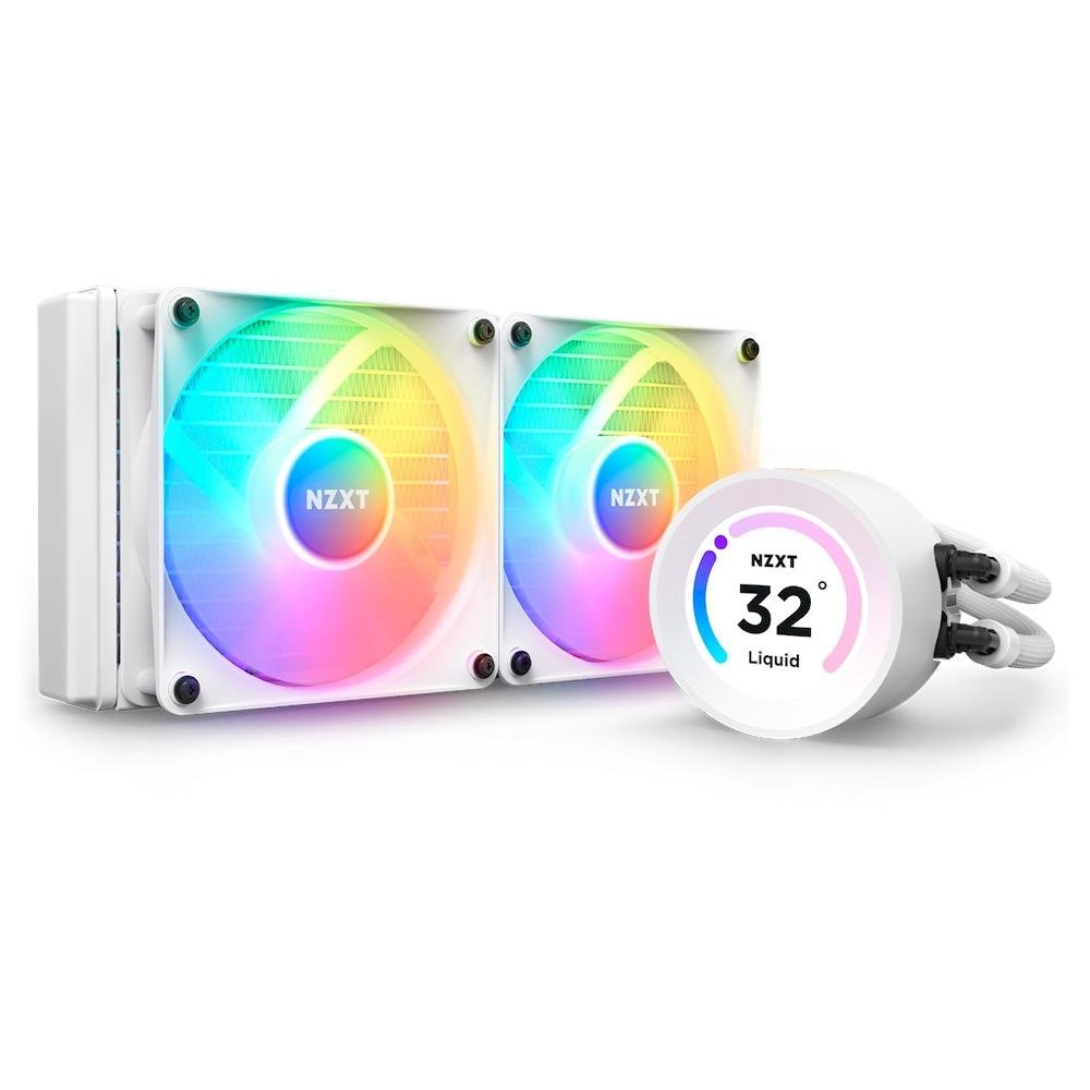 Water Cooler NZXT Kraken Elite 240, RGB, 240mm, AMD/Intel, Branco - RL-KR24E-W1