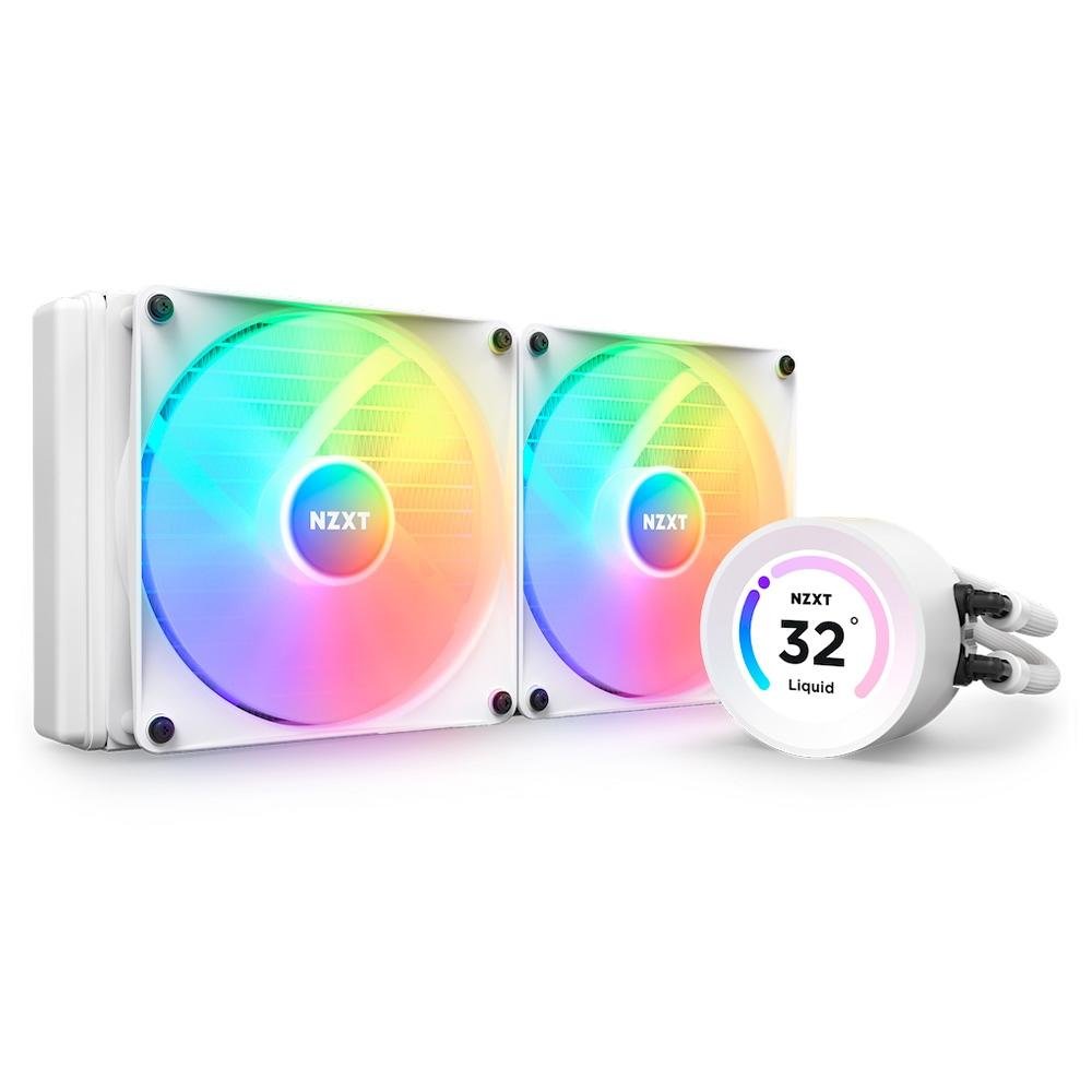 Water Cooler NZXT Kraken Elite 280, RGB, 280mm, AMD/Intel, Branco - RL-KR28E-W1