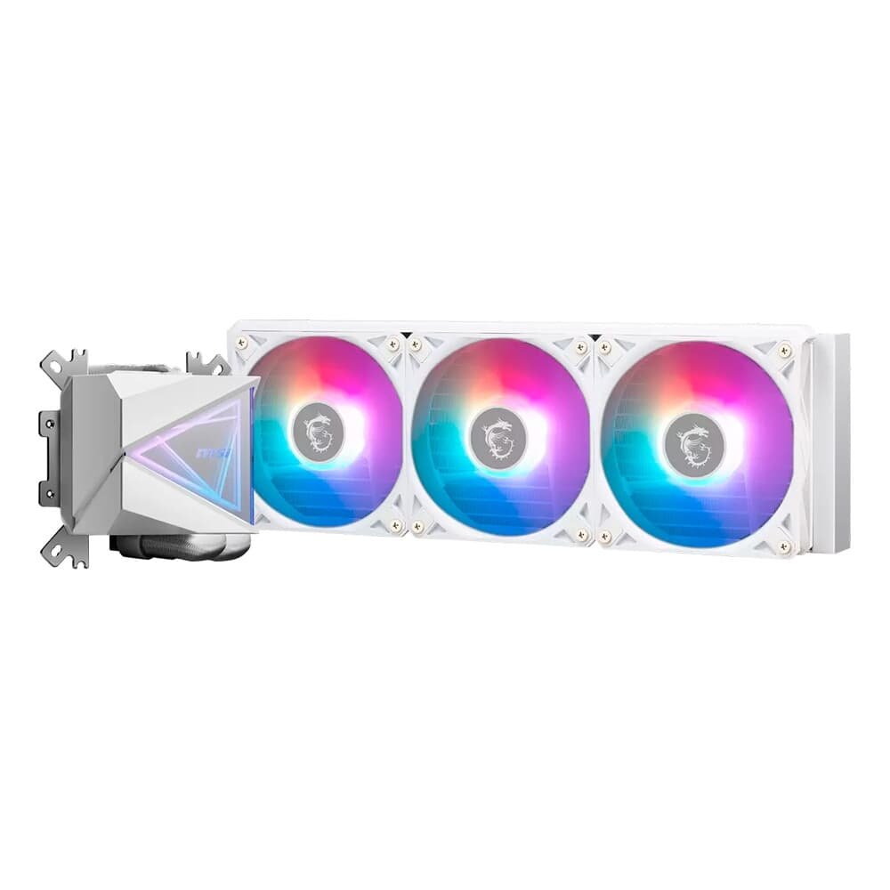 Water Cooler MSI MAG Coreliquid I360, ARGB, 360mm, Intel e AMD, Branco - MAG CORELIQUID I360 WHITE