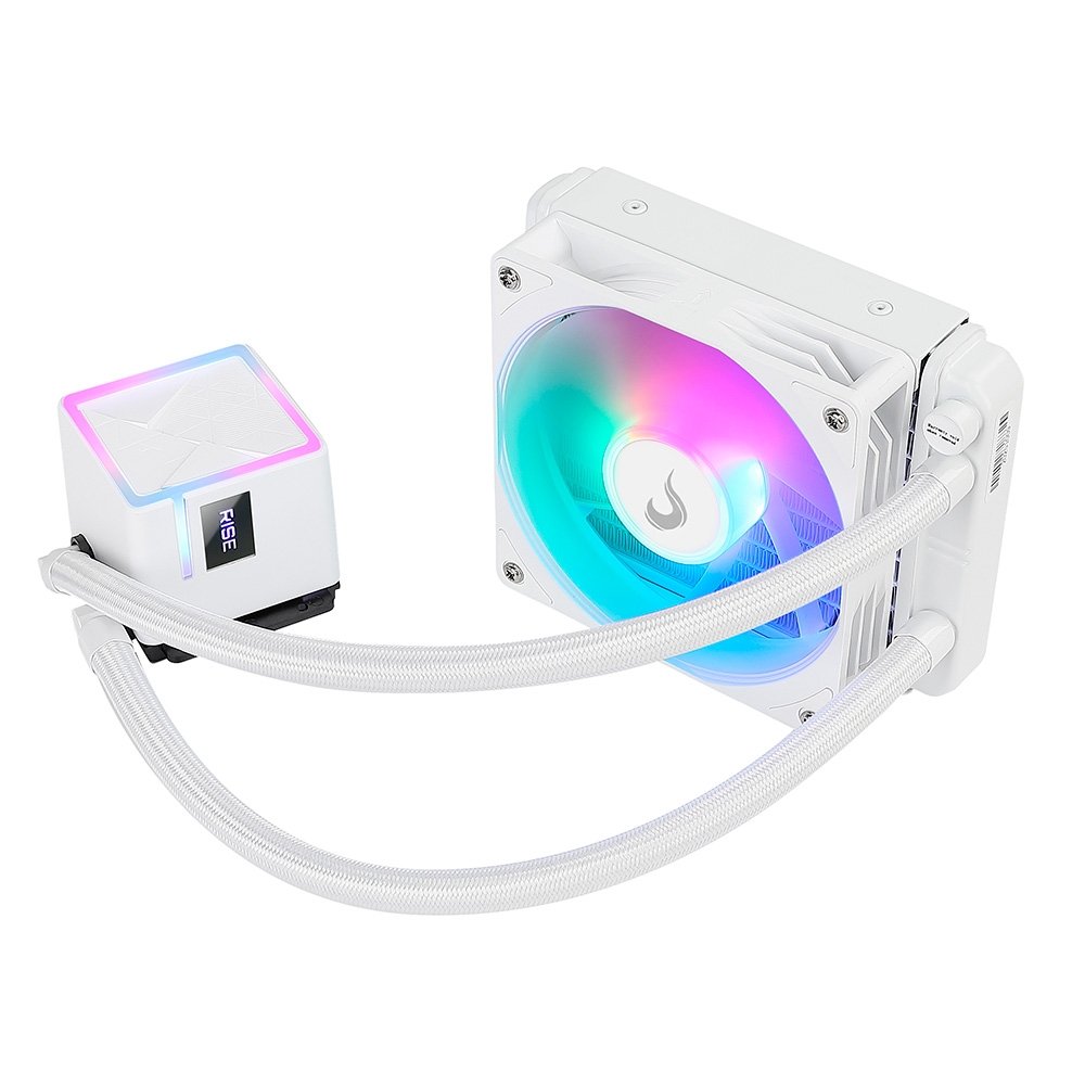 Water Cooler Gamer Rise Mode Frost, Rainbow, 120mm, AMD e Intel, Branco - RM-WCZ-01-RBW