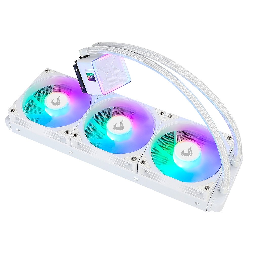 Water Cooler Gamer Rise Mode Frost, Rainbow, 360mm, AMD e Intel, Branco - RM-WCF-04-RBW