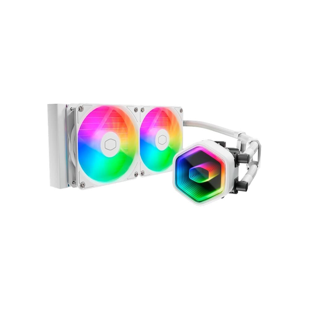 Water Cooler Para Processador Cooler Master MasterLiquid ML240 Core II White ARGB, Radiador 240mm, Iluminação ARGB - MLW-D24M-A18PA-RW