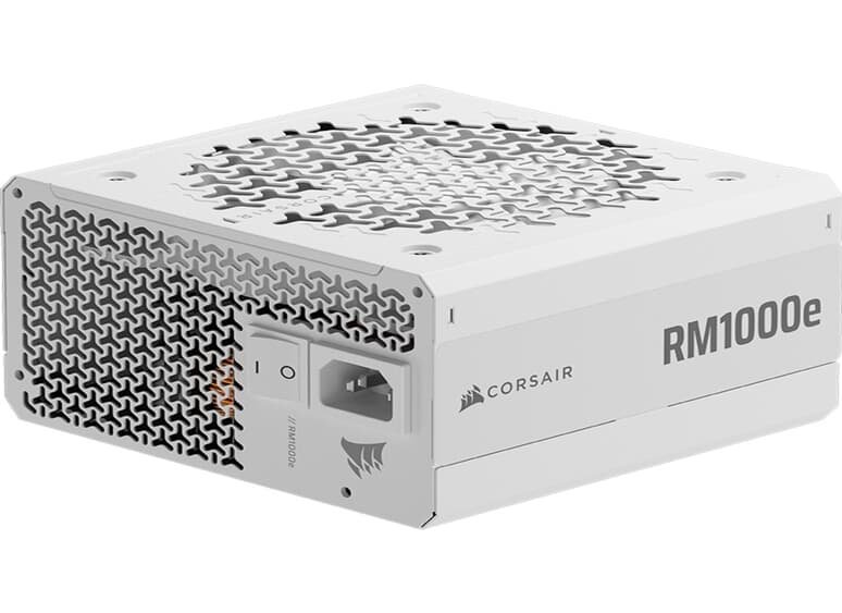 Fonte CORSAIR RMe Series RM1000e 2025, 1000W, Full Modular, Cybenetics Gold, ATX, Branco - CP-9020294-BR