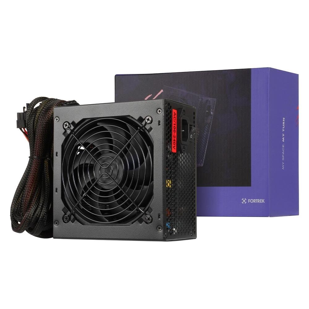 Fonte Fortrek Black Hawk, 500W, 80 Plus Bronze, PFC Ativo, Sem Cabo, Preto - 70459