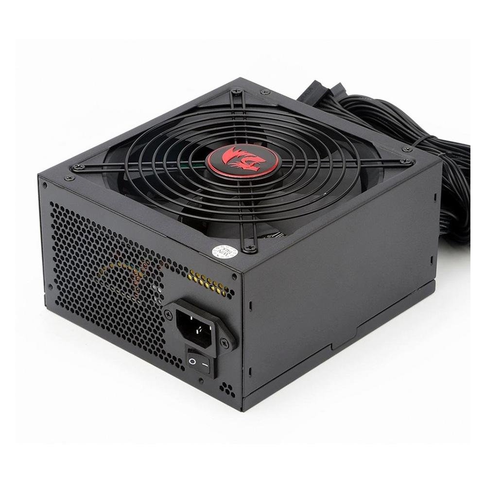 Fonte Redragon RGPS, 500W, 80 Plus Bronze, Sem Cabo, Preto - GC-PS001-1