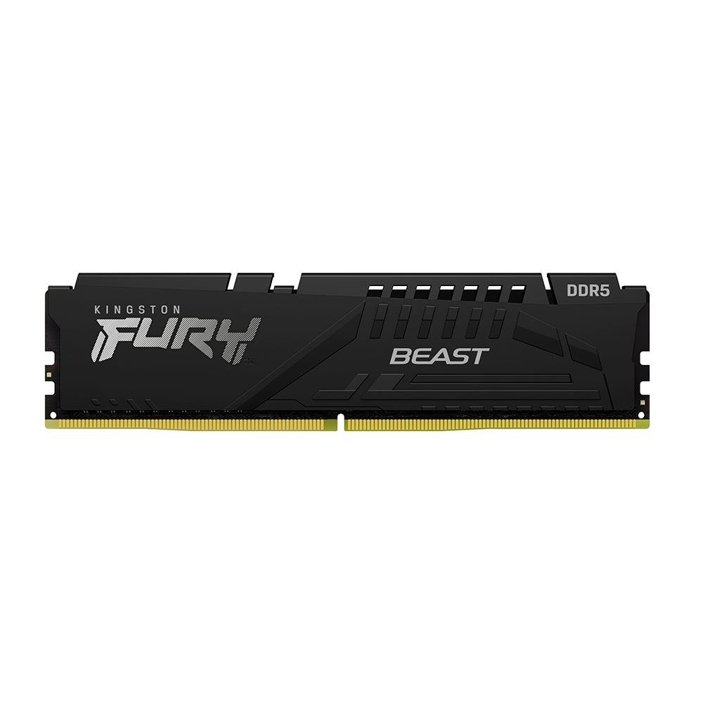 Memória RAM Kingston Fury Beast, 16GB, 5600MHz, DDR5, CL40, para Intel XMP, Preto - KF556C40BB-16