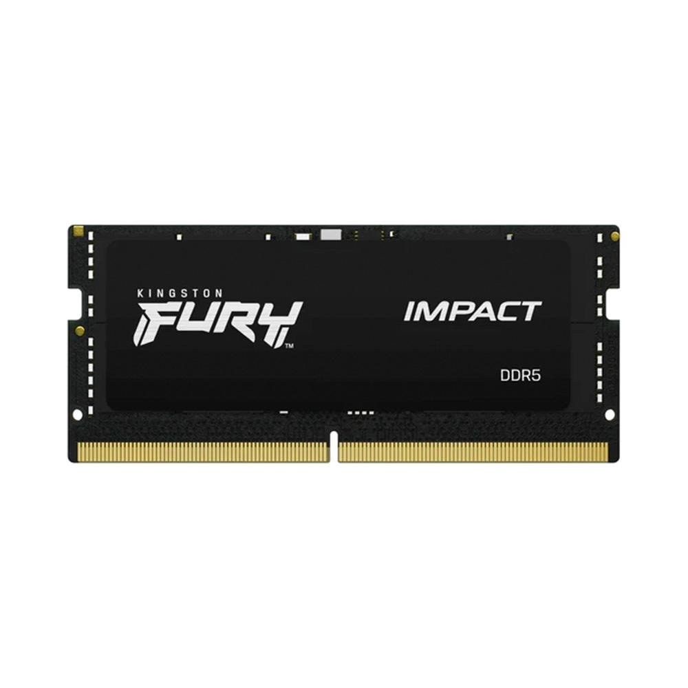 Memória RAM para Notebook Kingston Fury Impact, 32GB, 5600MHz, DDR5, CL40, Preto - KF556S40IB-32