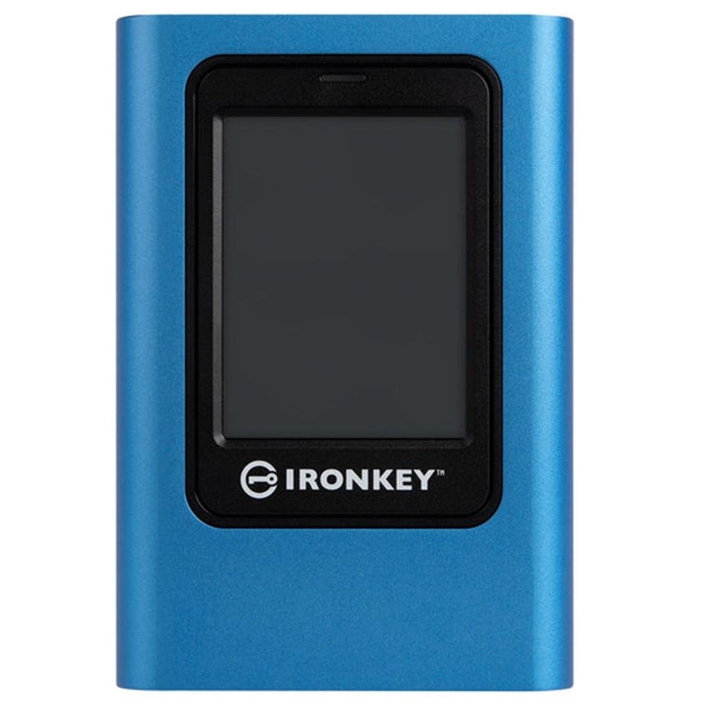 SSD Kingston IronKey Vault Privacy 80, 960GB, Portátil, USB 3.2 Gen 1, Leitura: 250 MB/s, Gravação: 250 MB/s, Azul - IKVP80ES/960G