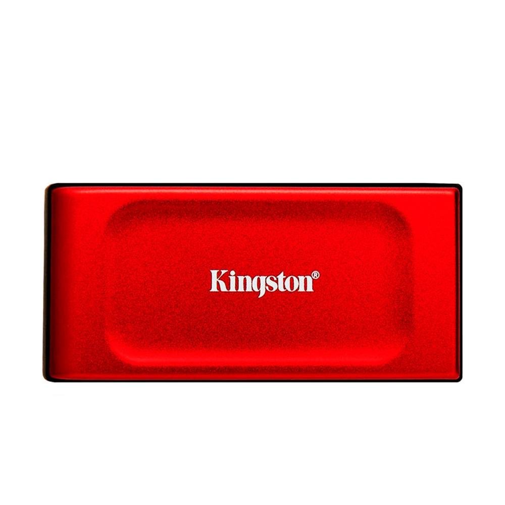 SSD Kingston XS1000, 2TB, Portátil, USB 3.2 Gen 2, Leitura: 1050 MB/s, Gravação: 1000 MB/s, Vermelho - SXS1000R/2000G