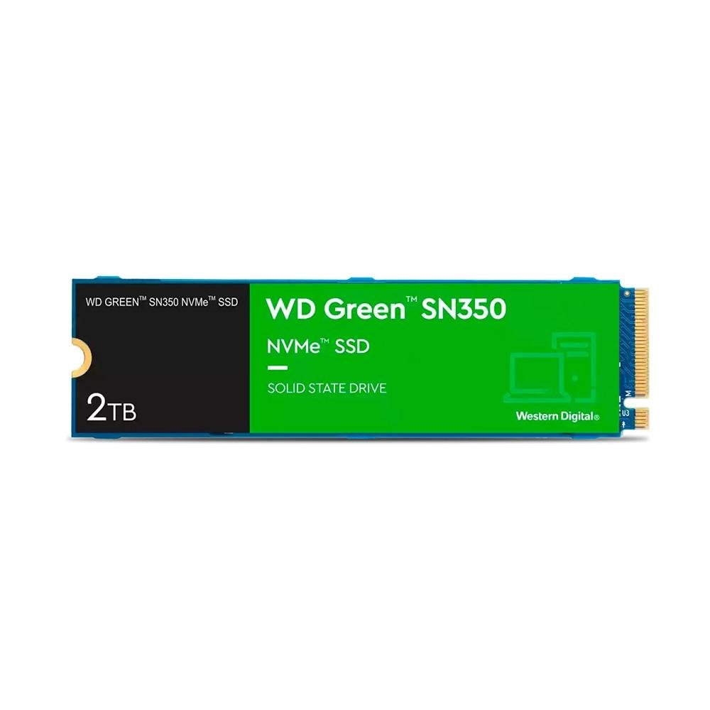 SSD SanDisk SN350, 2TB, M.2 2280, PCIe 3.0 x4, NVMe, Leitura: 3200 MB/s, Gravação: 900 MB/s, Verde - WDS200T3G0C