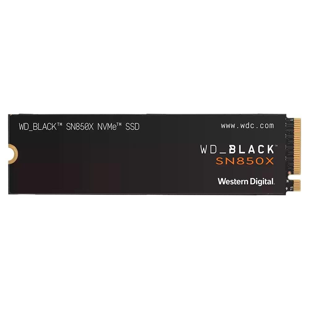SSD SanDisk SN850X Gaming Storage, 2TB, M.2 2280, PCIe 4.0 x4, NVMe, Leitura: 7300 MB/s, Gravação: 6600 MB/s, Preto - WDS200T2X0E