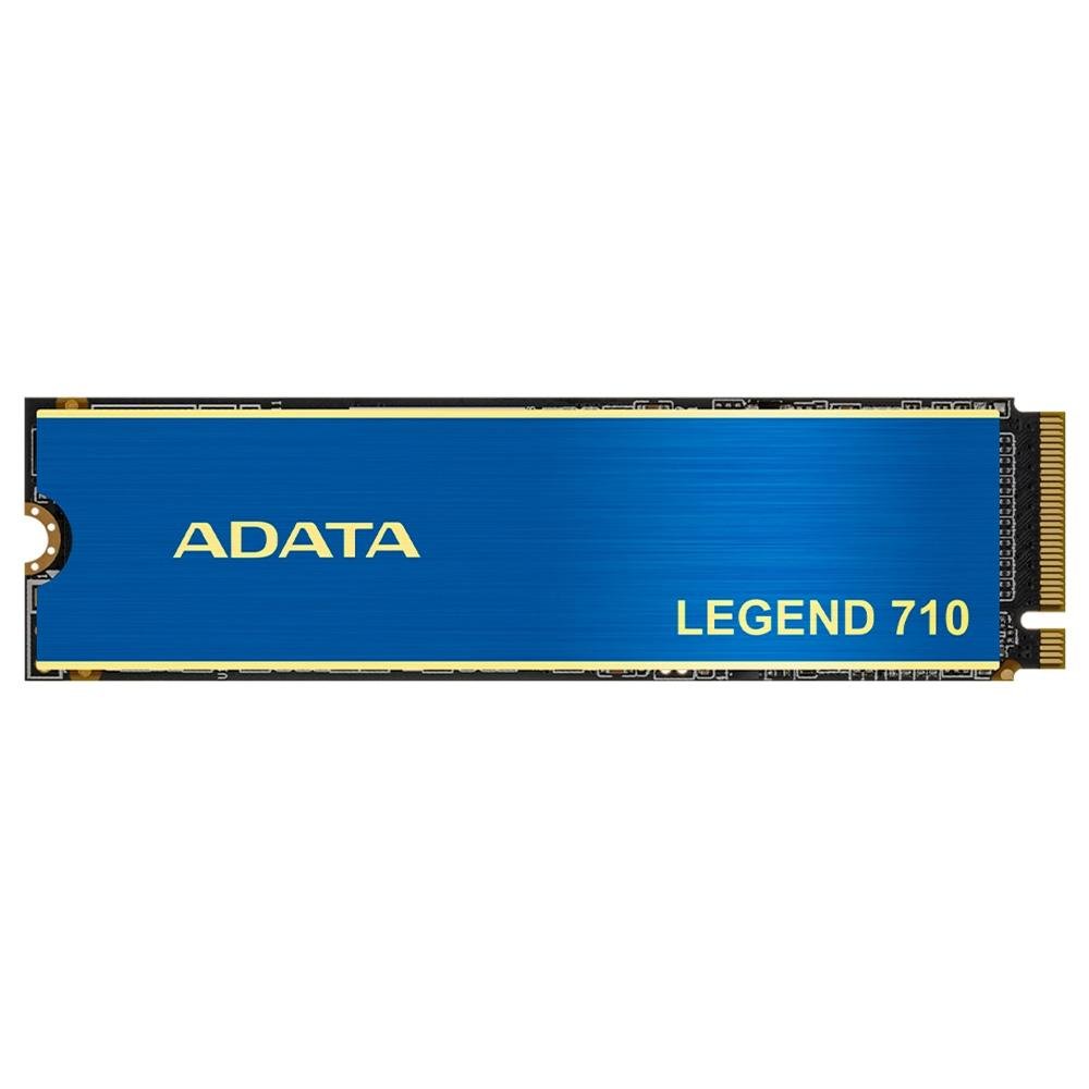 SSD Adata Legend 710, 512GB, M.2 2280, PCIe 3.0 x4, NVMe, Leitura: 2400 MB/s, Gravação: 1800 MB/s, Azul - ALEG-710-512GCS