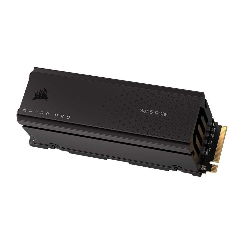 SSD Corsair MP700 Pro, 4TB, M.2 2280, PCIe 5.0 x4, NVMe, Leitura: 12400 MB/s, Gravação: 11800 MB/s, Preto - CSSD-F4000GBMP700PRO