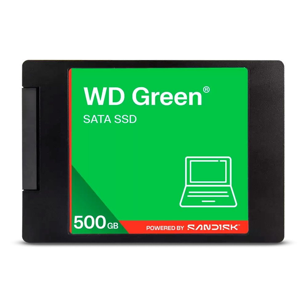 SSD SanDisk WD Green, 500GB, 2.5", SATA III, Leitura: 545 MB/s, Gravação: 430 MB/s - WDS500G5G0A