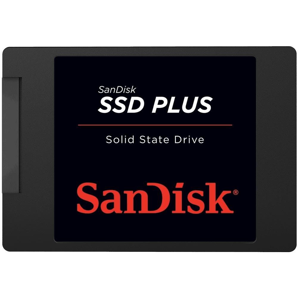 SSD SanDisk Plus, 240GB, 2.5", SATA III, Leitura: 530 MB/s, Gravação: 440 MB/s, Preto - SDSSDA-240G-G26