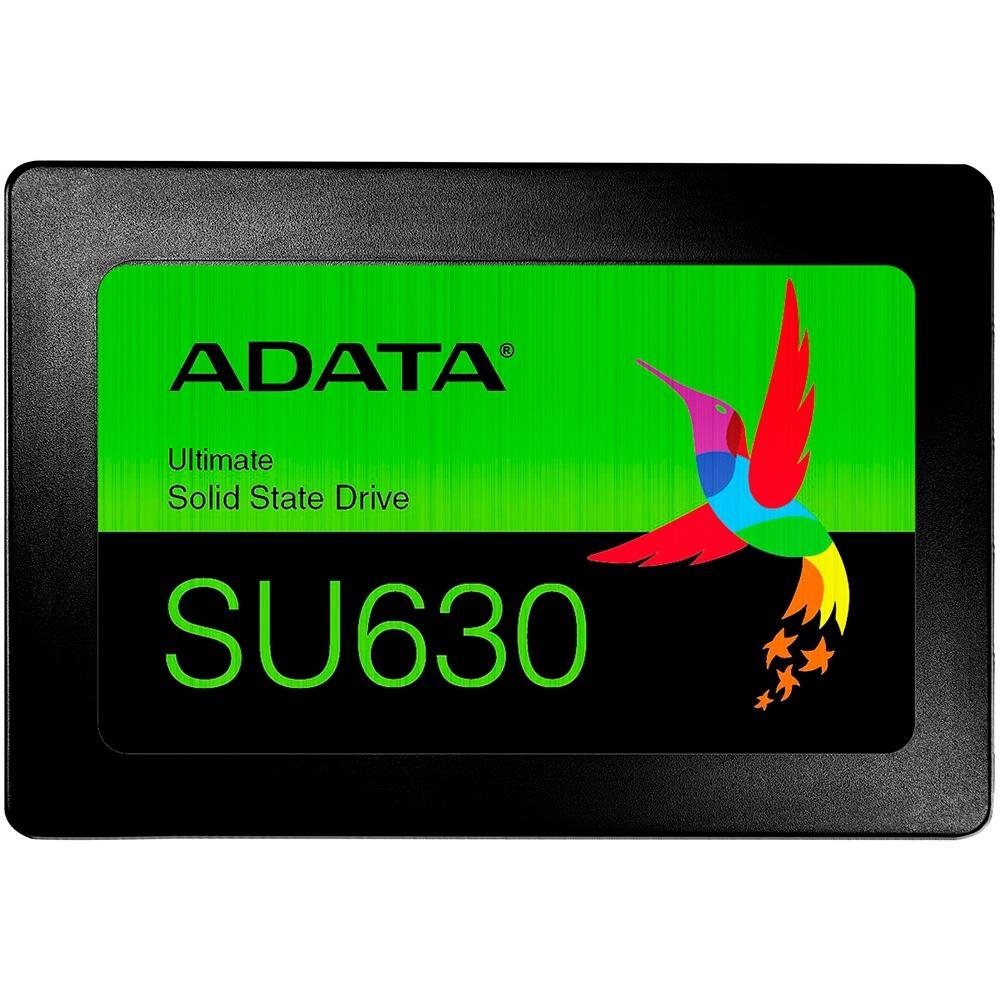SSD Adata SU630, 480GB, 2.5", SATA III, Leitura: 520 MB/s, Gravação: 450 MB/s, Preto - ASU630SS-480GQ-R