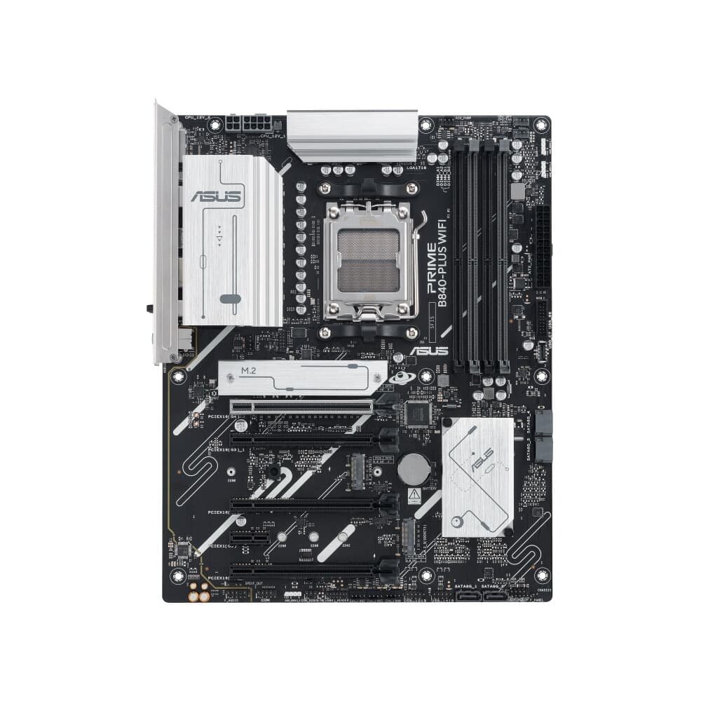 Placa Mãe ASUS PRIME B840-PLUS WIFI, AMD AM5 , ATX, DDR5, Wi-fi 6e, Preto - PRIME B840-PLUS WIFI