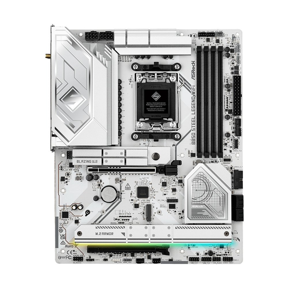 Placa-Mãe ASRock B850 Steel Legend WiFi, Ryzen B850, ATX, DDR5 - 90-MXBQS0-A0UAYZ