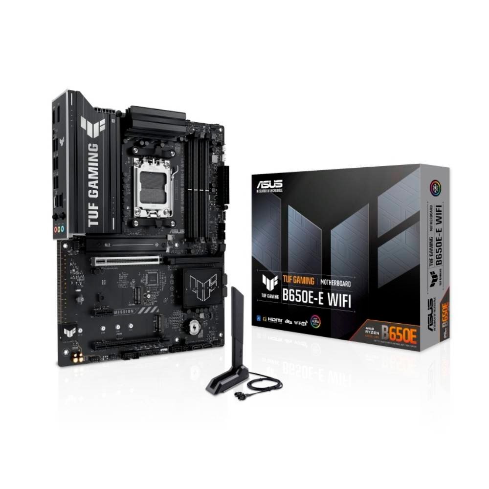 Placa Mãe ASUS TUF B650E-E, AMD AM5 , ATX, DDR5, Wifi 6E, Bluetooth, Preto - 90MB1LT0