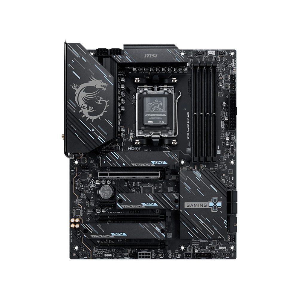 Placa-Mãe MSI X870E GAMING PLUS WIFI, AMD, AM5, ATX, DDR5, Wi-Fi - X870EGPW