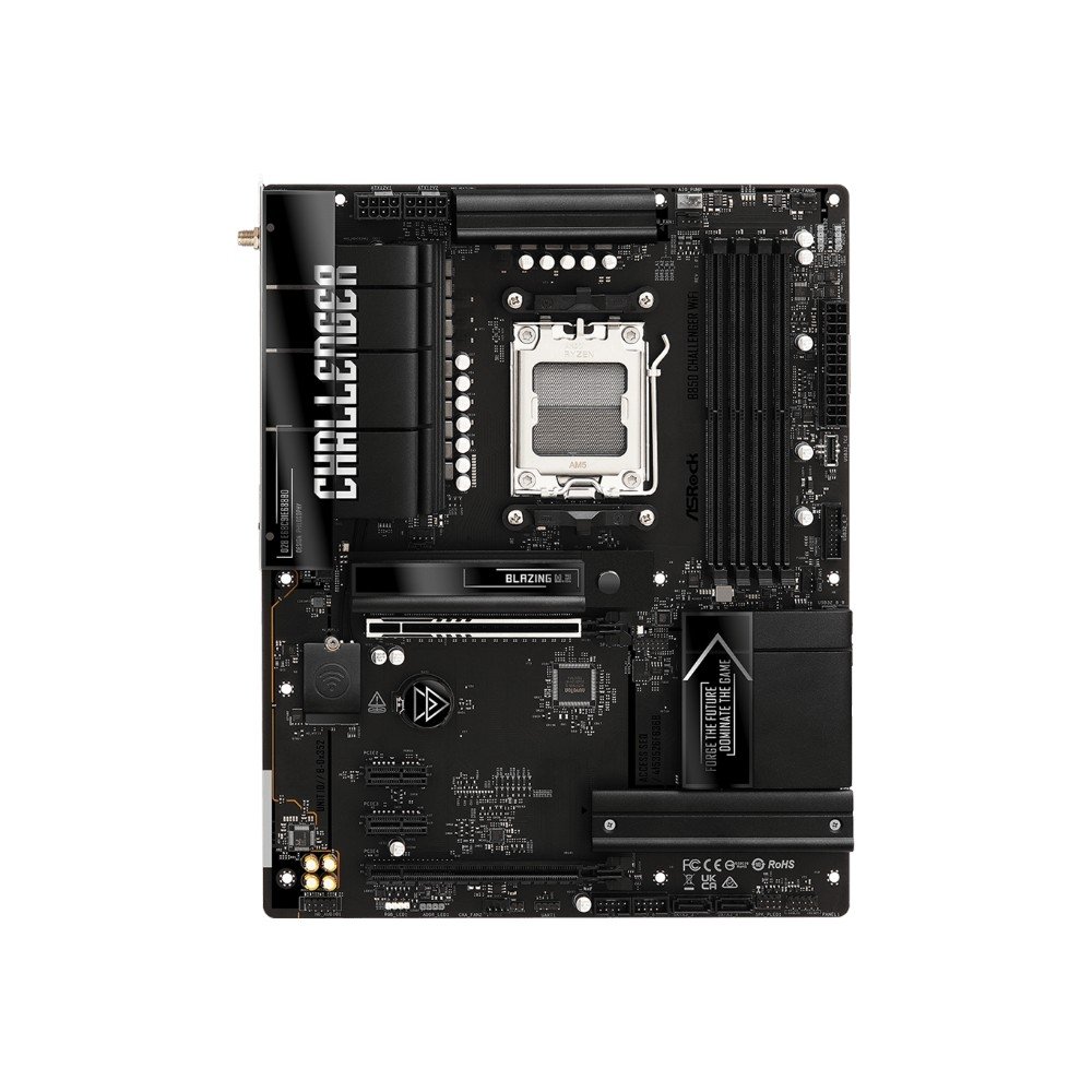 Placa-Mãe ASRock B850 Challenger WiFi, AMD AM5, ATX, DDR5 - 90-MXBTD0-A0UAYZ