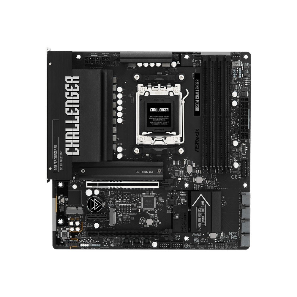 Placa-Mãe ASRock B850M Challenger, AMD AM5, Micro ATX, DDR5 - 90-MXBU40-A0UAYZ